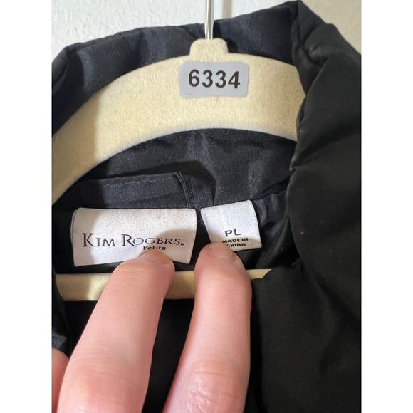 Kim Rogers Black Puff Vest Plus Large - Picture 3 of 3